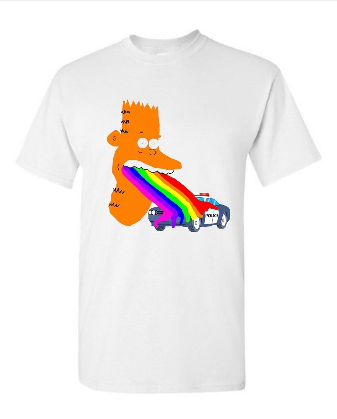 Throw up on Police Car Tshirt