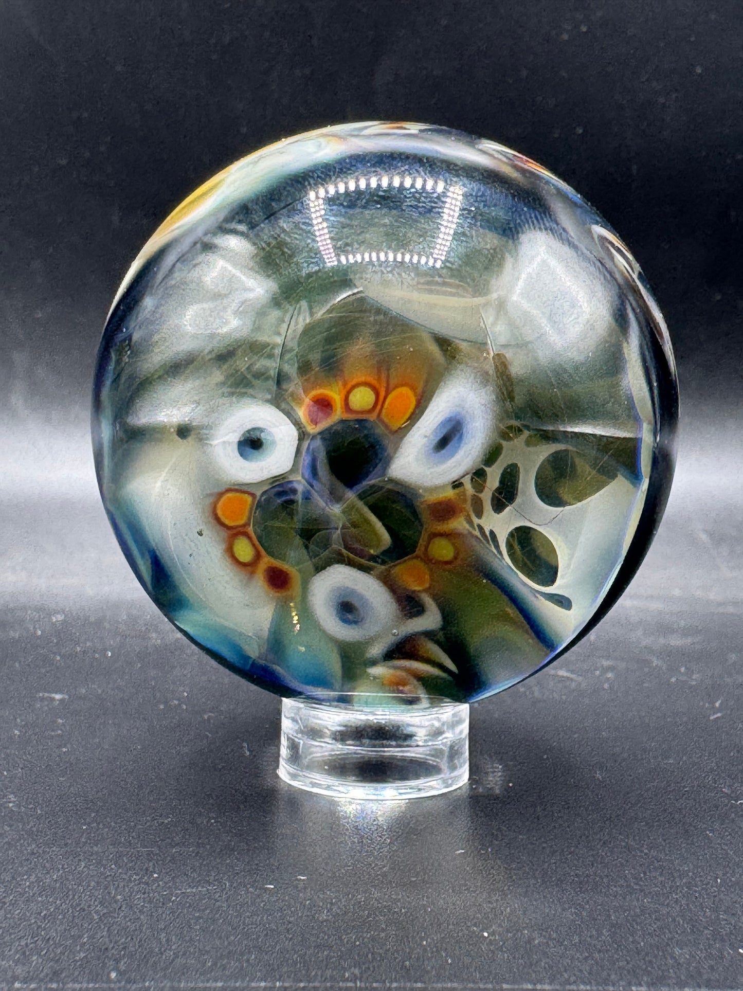 Bobsnodgrass1998 glass x Stormin Normin Glass marble