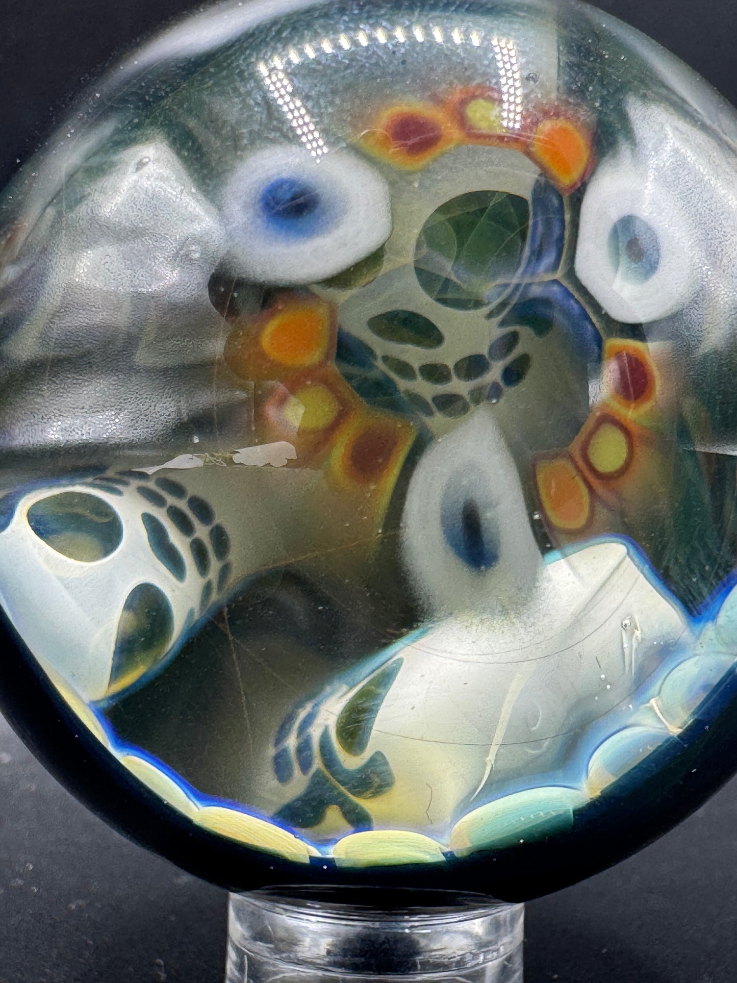 Bobsnodgrass1998 glass x Stormin Normin Glass marble