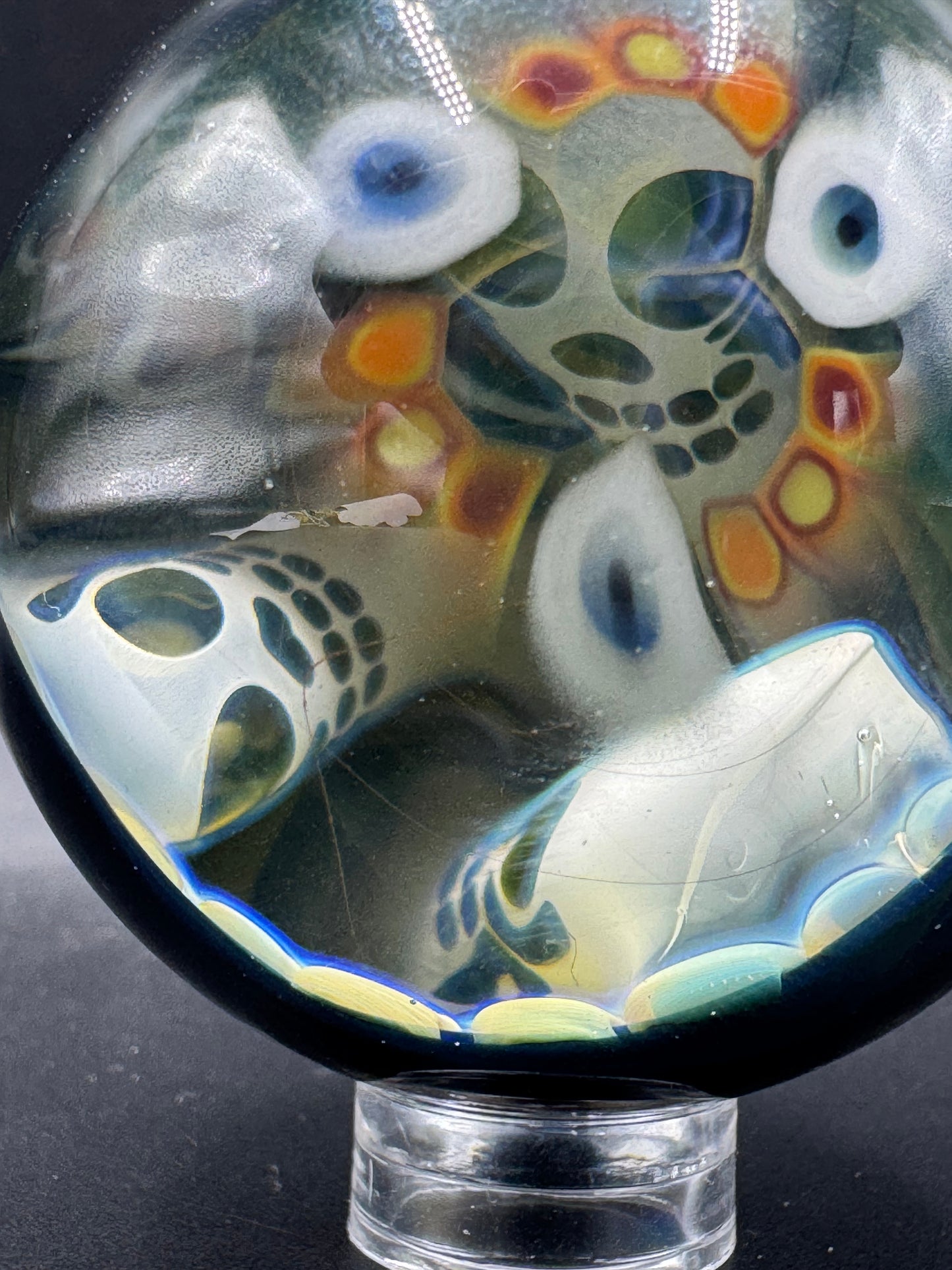 Bobsnodgrass1998 glass x Stormin Normin Glass marble