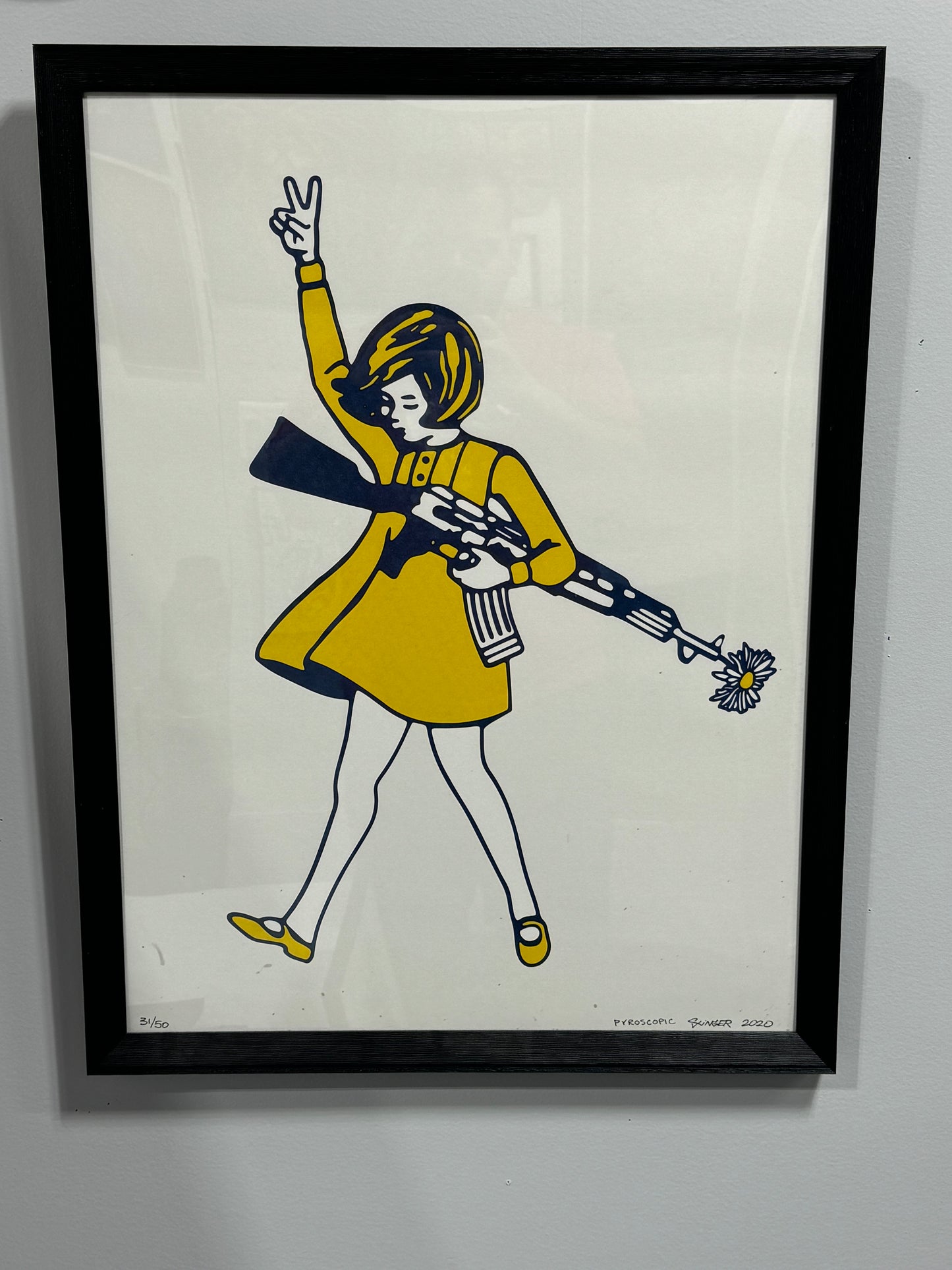 Slinger Prints discontinued prints due to copyright of Morton salts girls and assorted amount of sizes n styles