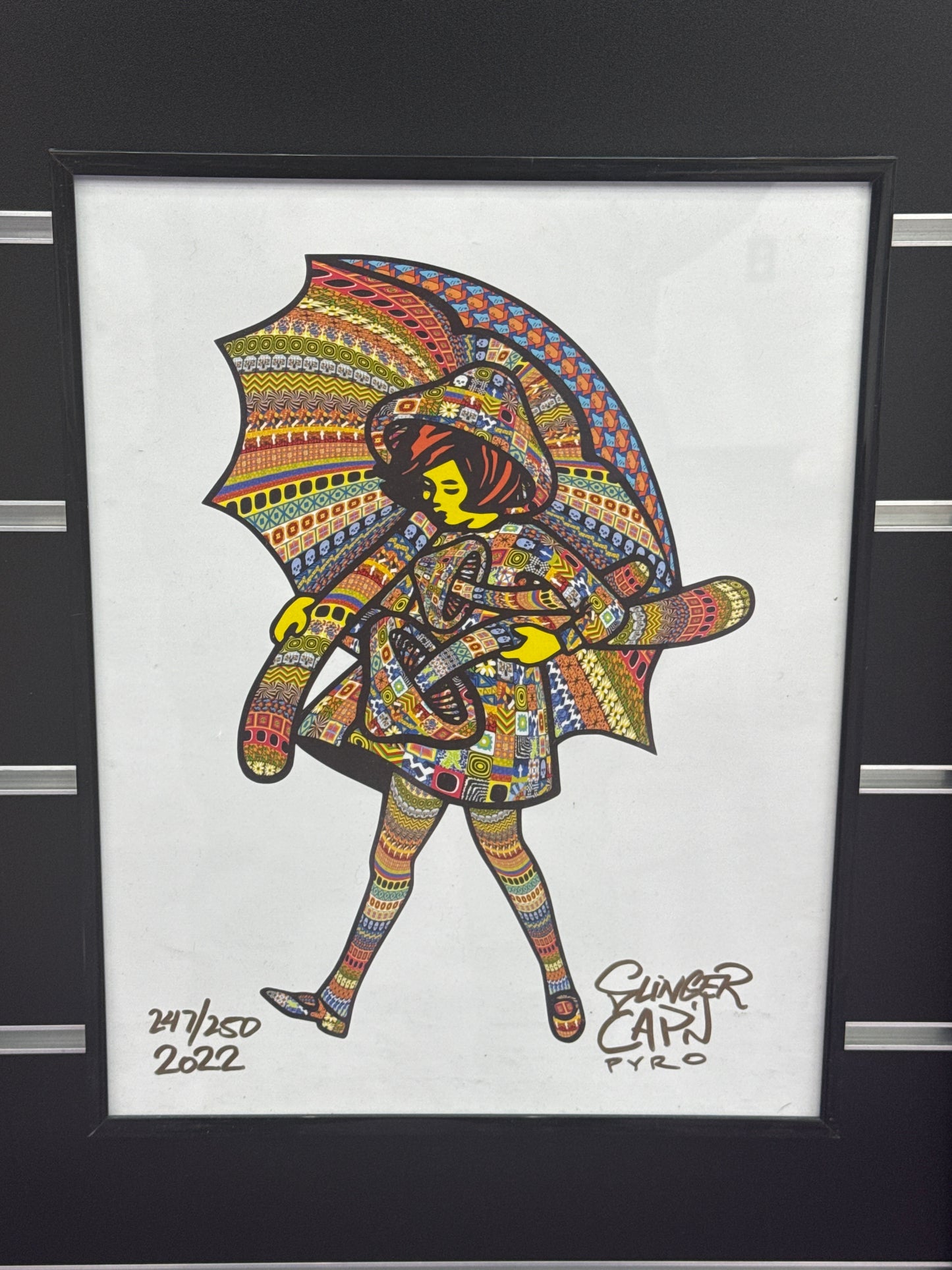Slinger Prints discontinued prints due to copyright of Morton salts girls and assorted amount of sizes n styles