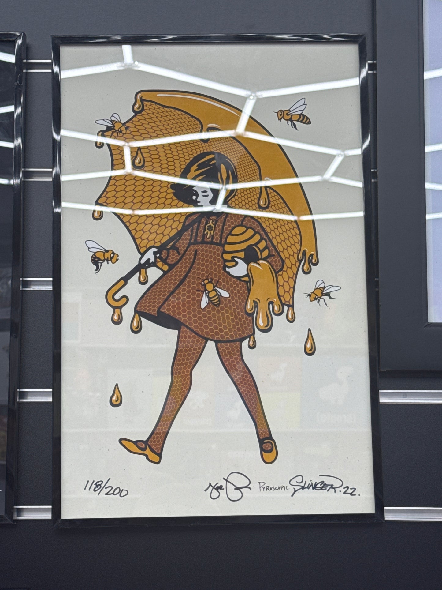 Slinger Prints discontinued prints due to copyright of Morton salts girls and assorted amount of sizes n styles
