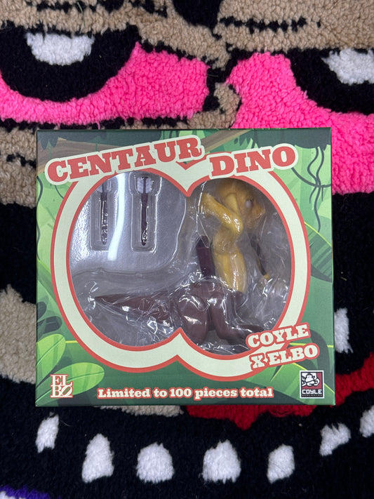 Elbo glass x Coyle  glass Centaur Dino vinyl toy/sculpture