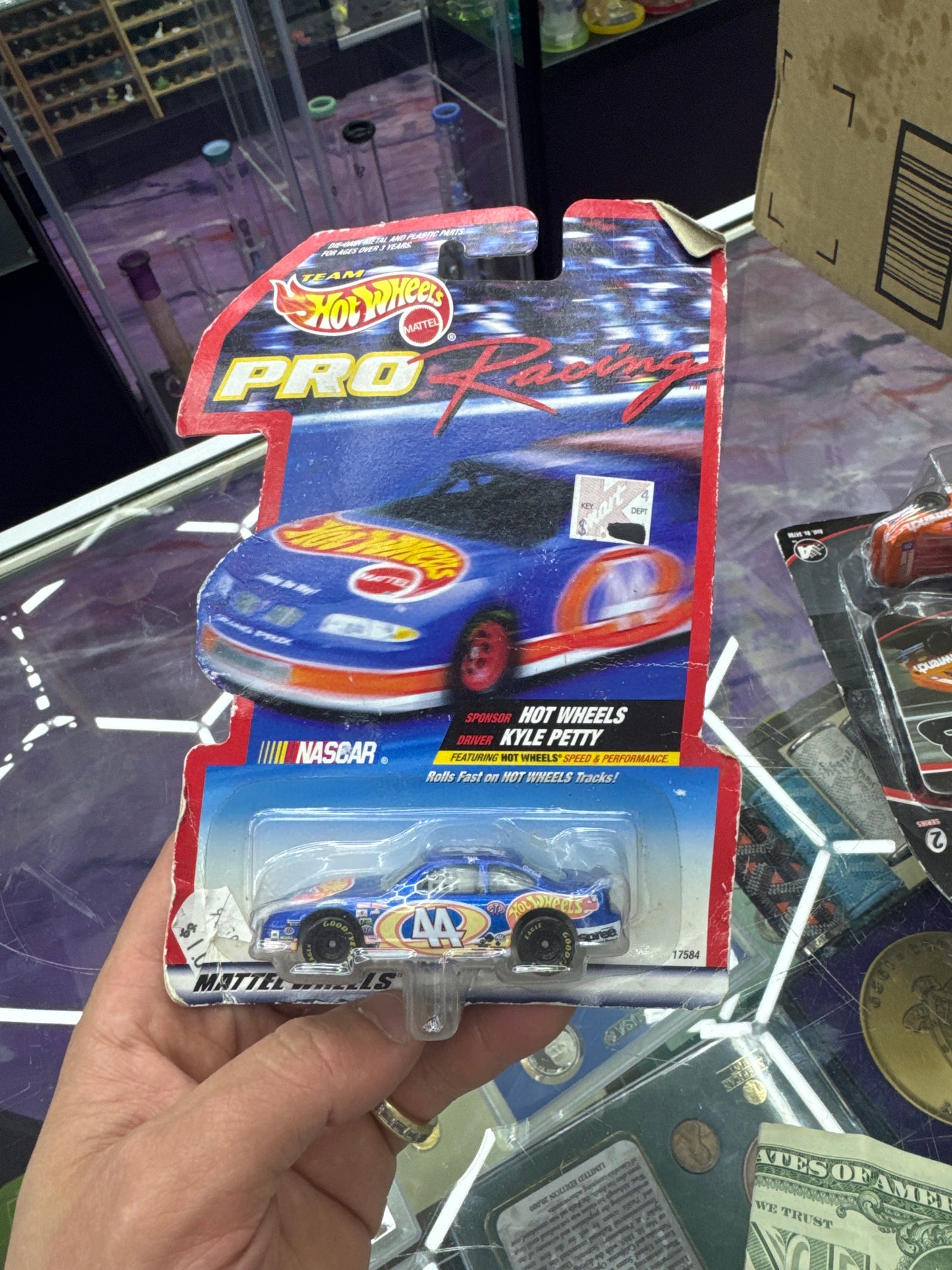 Team Hot Wheels Pro Racing 1997 #44 Kyle Petty 1:64 Die Cast Mattel Pontiac