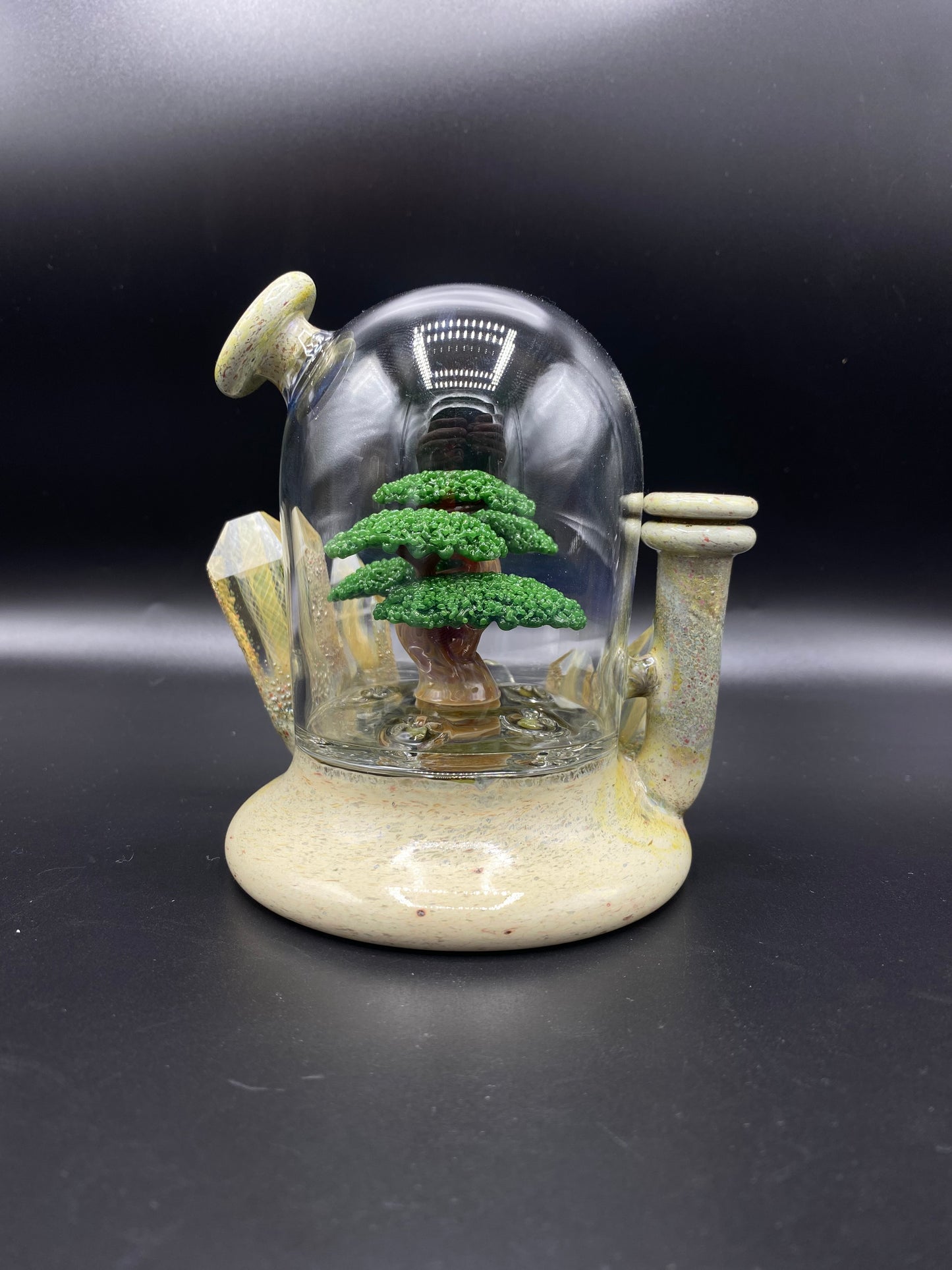 bonsai tree dab rig Banjo Glass x Bubbles the Butcher Glass – Savagescoopsgallery