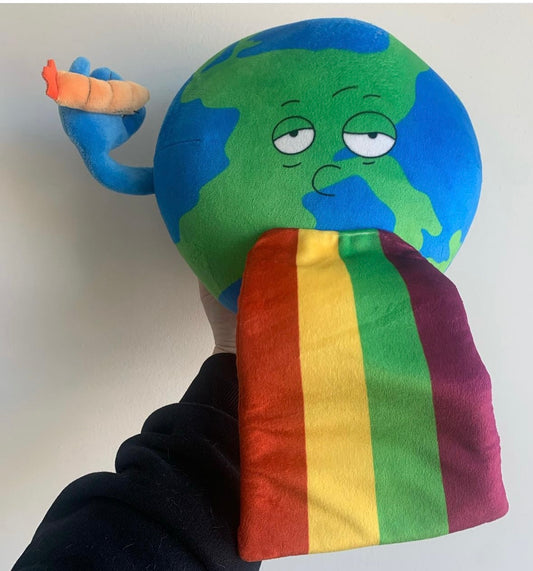 Puking HREAM Earth plushie