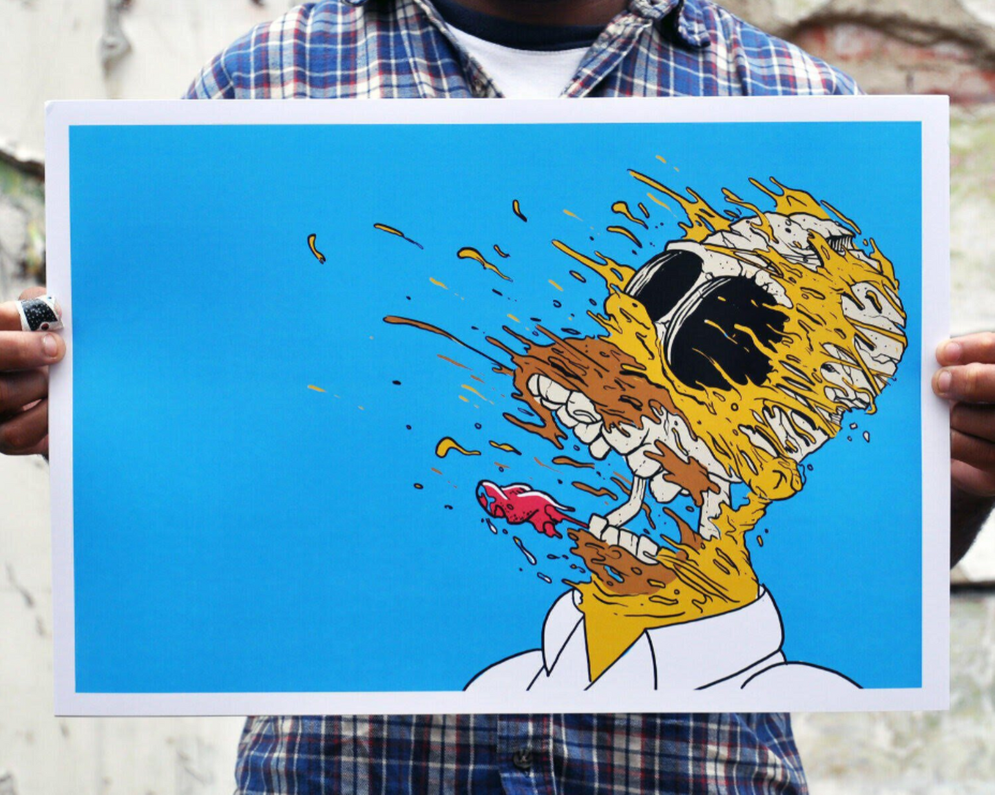 Deconstructed Homer (Blue Edition) by Matt Gondek