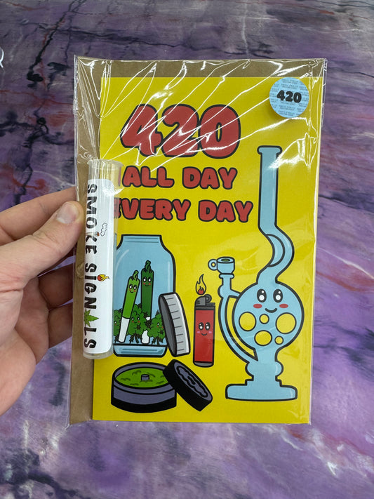 Smoking Signals Greetings Cards & Lighters