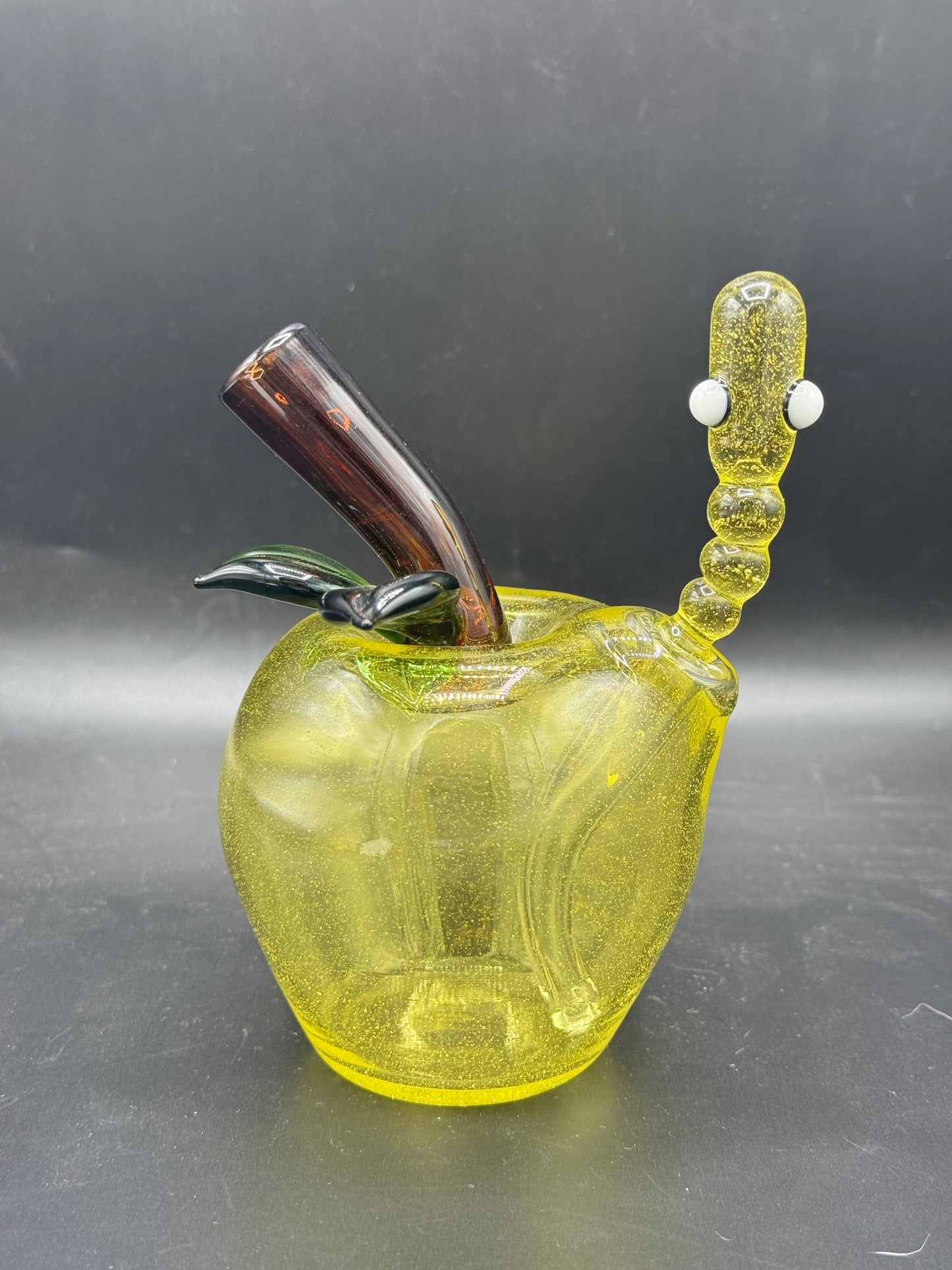 pouch glass Glass Apple & Worm