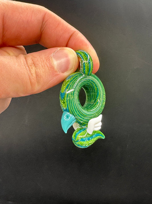 Calmbo Glass x Darby Holm Glass pendant