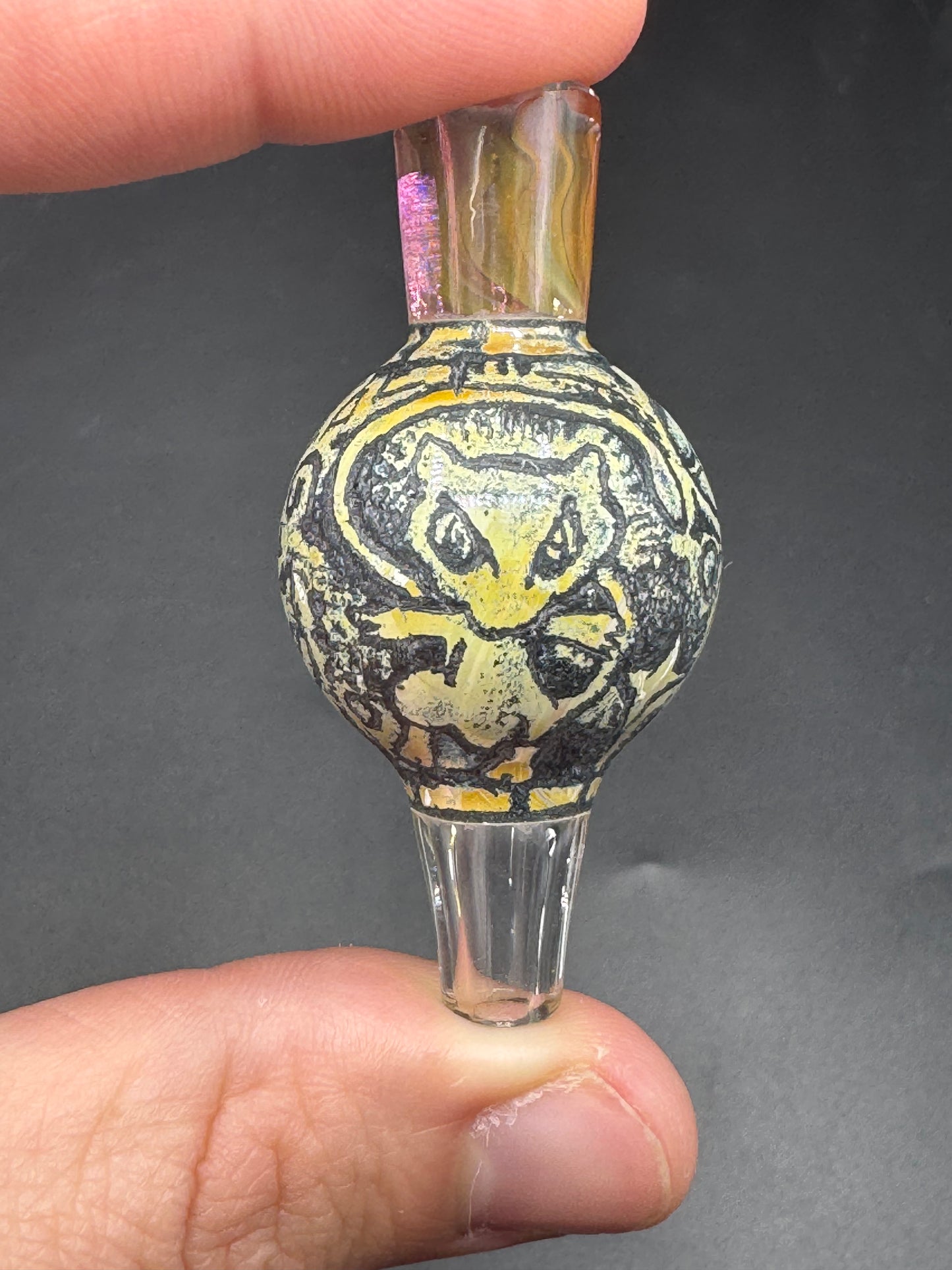 Trevy metal glass bubble cap