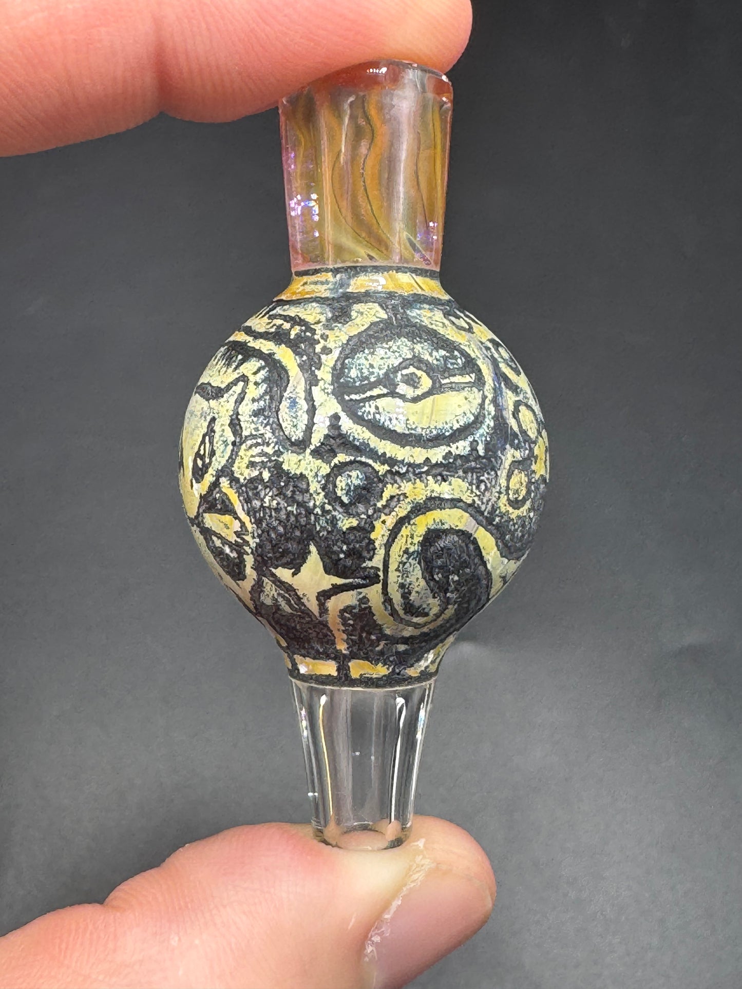 Trevy metal glass bubble cap