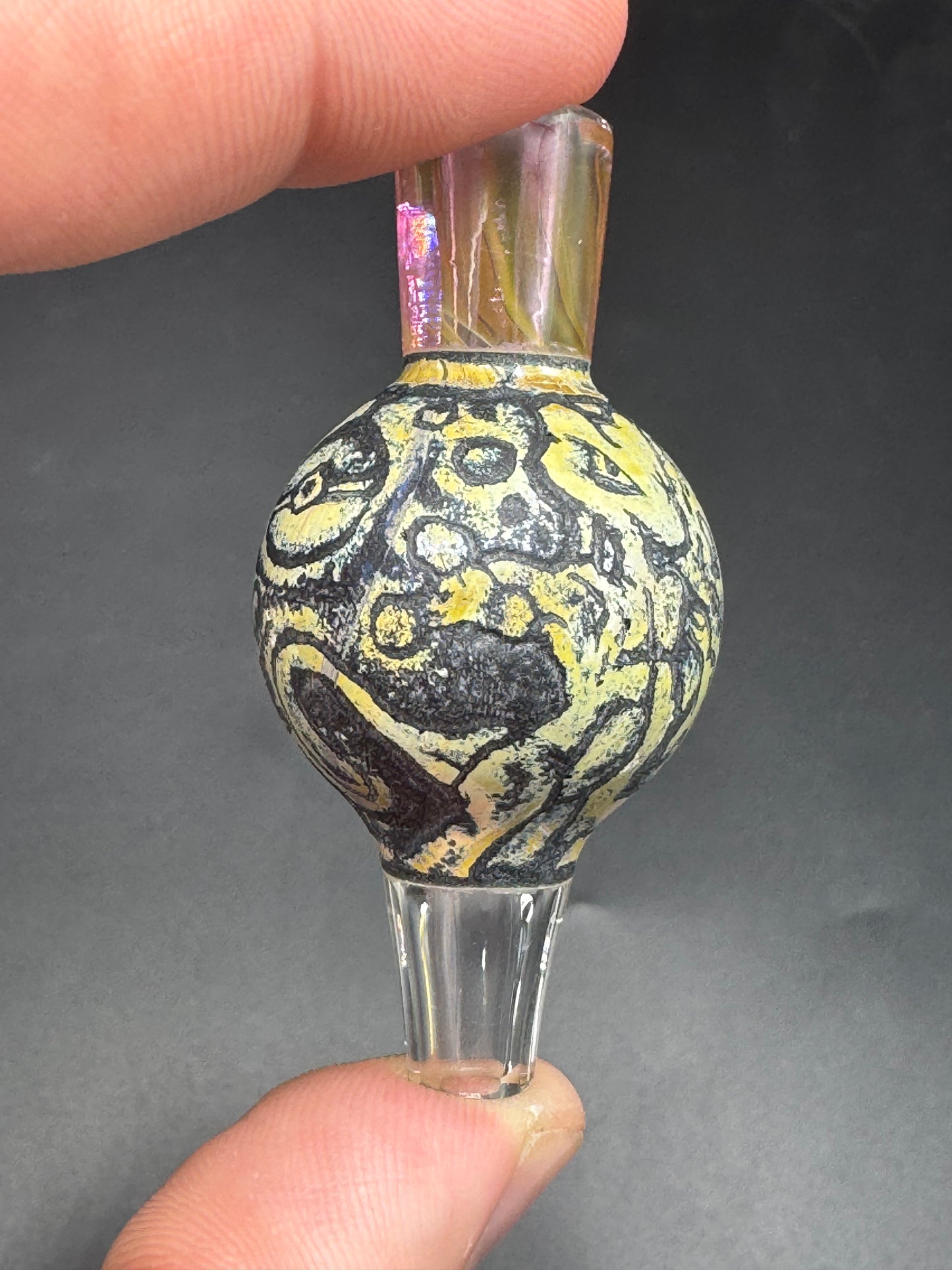Trevy metal glass bubble cap