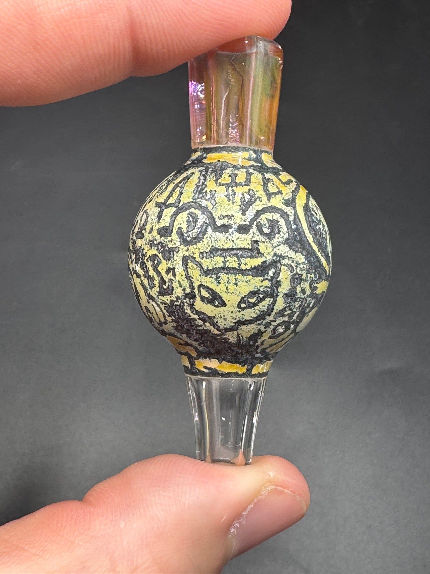 Trevy metal glass bubble cap