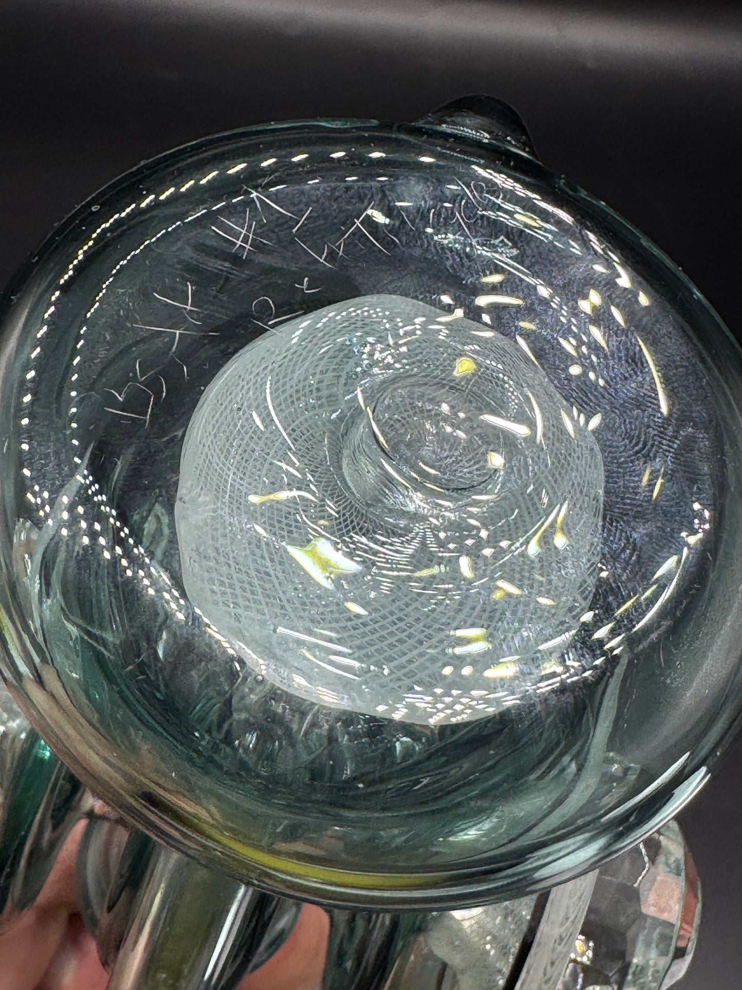 Blue soldier glass