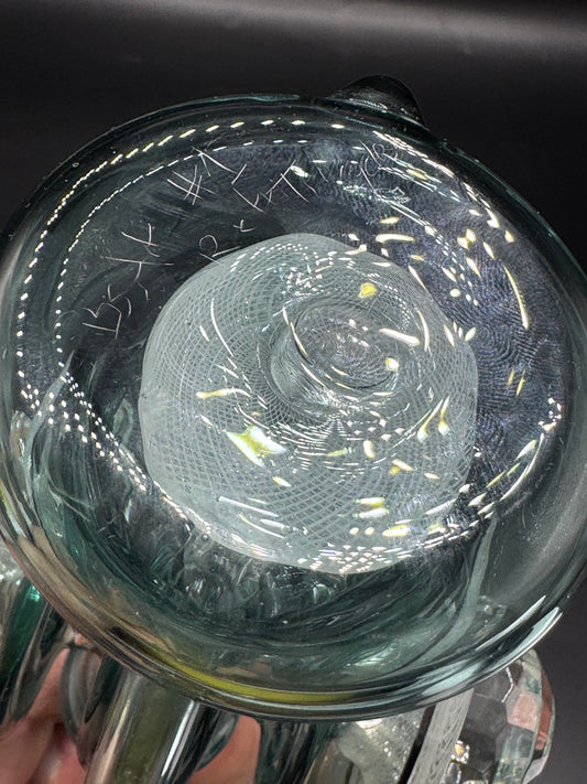 Blue soldier glass